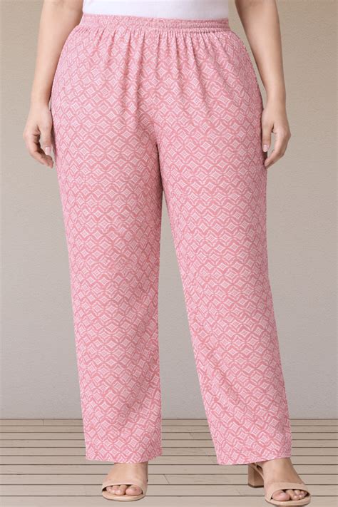 Buy Plus Size Soft Pink Cotton Lounge Pants | Apella - The XS to 10XL Store