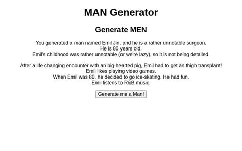 Image result for Random Man Name Generator