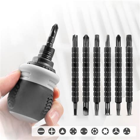 Ratcheting Double-Head Screwdriver with Storage Box | Makerbazar