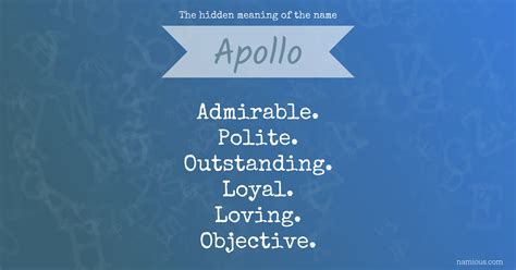 Meaning Of Name Apollo