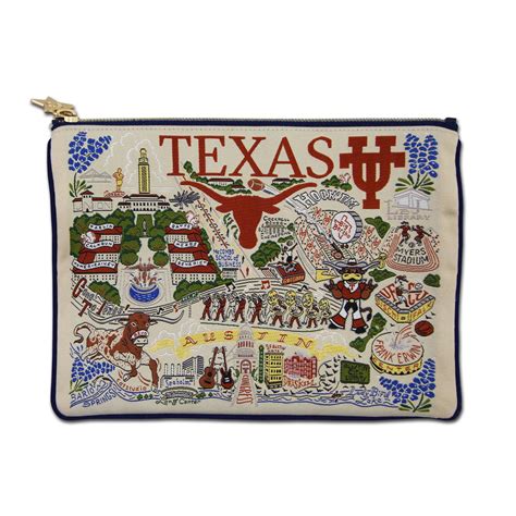 University of Texas Zip Pouch | Collegiate Collection by catstudio ...