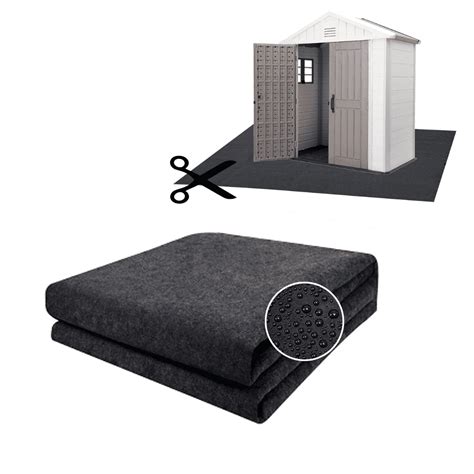 IAJXWI 5.9 x 8.2 ft Durable Outdoor Storage Shed Floor Mat, Waterproof ...