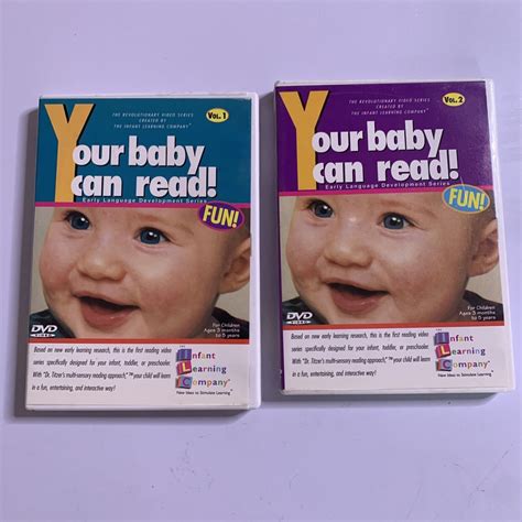 Your Baby Can Read DVD Early Language Development Series Vol 1 & 2 All ...