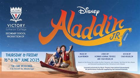 Secondary Production of Disneys Aladdin Jr, The Cube Wodonga, 15 June ...