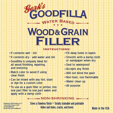 Buy Water-Based Wood & Grain Filler (Trowel Ready) - Cherry - 1 Quart ...