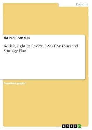Kodak, Fight to Revive. SWOT Analysis and Strategy Plan eBook : Pan ...
