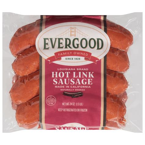 Evergood Sausage, Hot Link (24 oz) Delivery or Pickup Near Me - Instacart