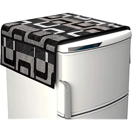 HOKIPO Fridge Cover Top with Pockets, 130 x 55 cm, Blue : Amazon.in ...