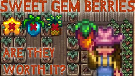 Sweet Gem Berries - Are They Worth It? - Stardew Valley 1.6 - YouTube
