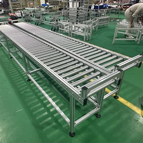 Gravity Roller Conveyor Systems Stainless Steel Gravity Roller