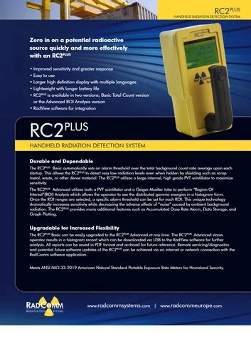 Handheld Radiation Detector - RHandy Radiation Servey Meter Trader ...