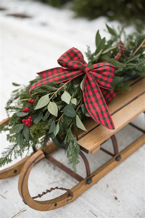 23+ Charming Christmas Sled Decor Ideas