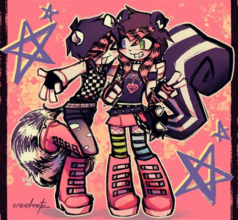 emocheeto_ on twt! | Emo art, Sketchbook art inspiration, Funky art