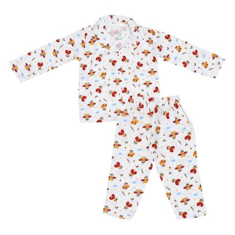 Buy Soft Muslin Pajama for Newborn Baby Boy & Girl | Smiley Buttons