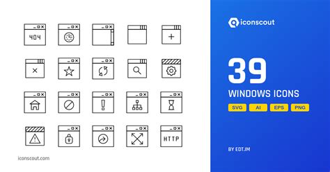 Download Windows Icon pack Available in SVG, PNG & Icon Fonts