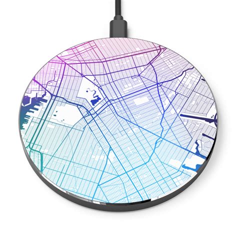 Brooklyn Gradient Map Wireless Charger - Cycles + Phases