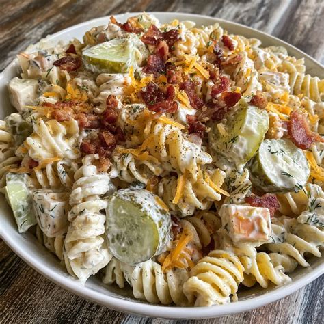 Dill Pickle Pasta Salad Recipe - Tangy Summer Side Dish - Recipes by Clare