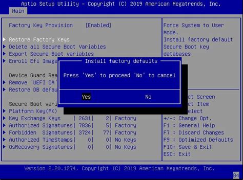 Image result for Install Default Secure Boot Keys