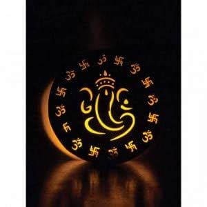 Buy PartyHut® Wall Hanging Shadow Ganesha Tea Light Holder Online at ...