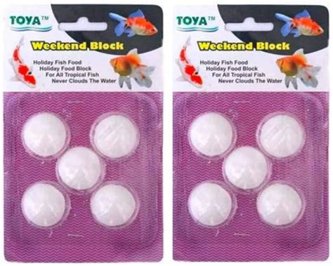 Toya Weekend block Fish Food for Calsium Holiday food 0.1 kg (2x0.05 kg ...