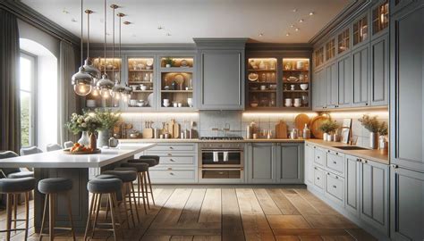 How To Make Grey Kitchen Cabinets Elegant: 25 Design Ideas