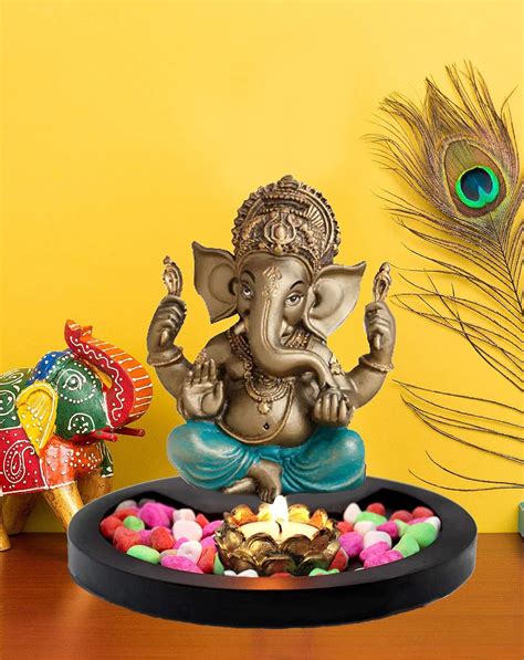 Buy SN Handicrafts Ganesha God Ganesh Ganpati Lord Ganesha Idol with ...
