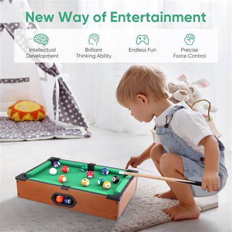 Mini Pool Table,Mini Wooden Small Pool Table,Mini Billiard Table with ...