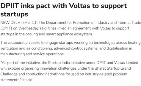 Voltas In the News | Latest Stories & Media Insights