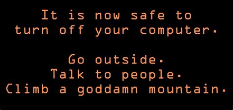 Turn Off The Computer 的图像结果