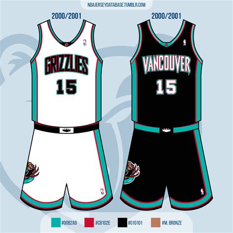 Vancouver Grizzlies Jerseys