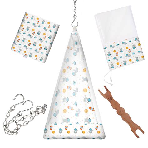 Buy Organic Sleeping Thottil Set For Newborn Baby | Smiley Buttons
