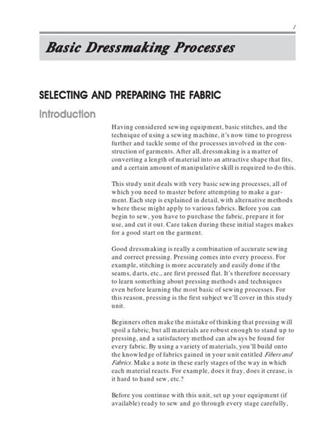 Image result for Basic Dressmaking