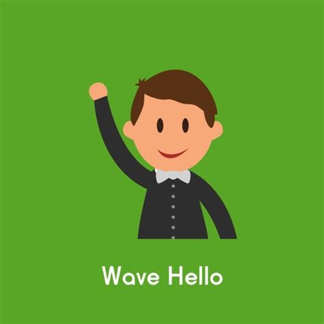 Image result for Wave Hello Cartoon
