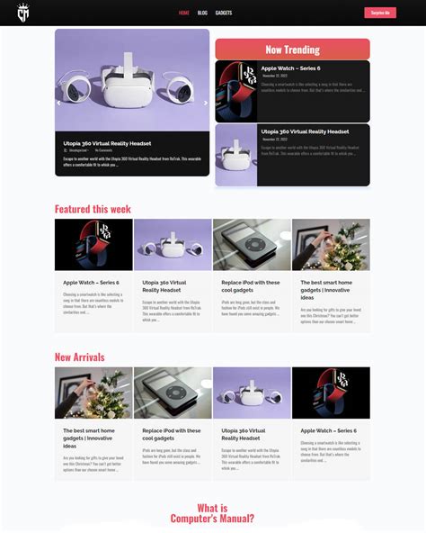 Minimalist Blog Design