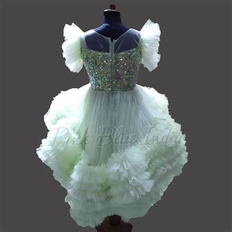 High Low Ruffle Gown Party Wear Dress Online India