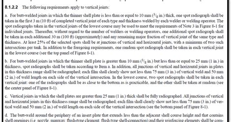 .: RADIOGRAPHIC TESTING - API 650