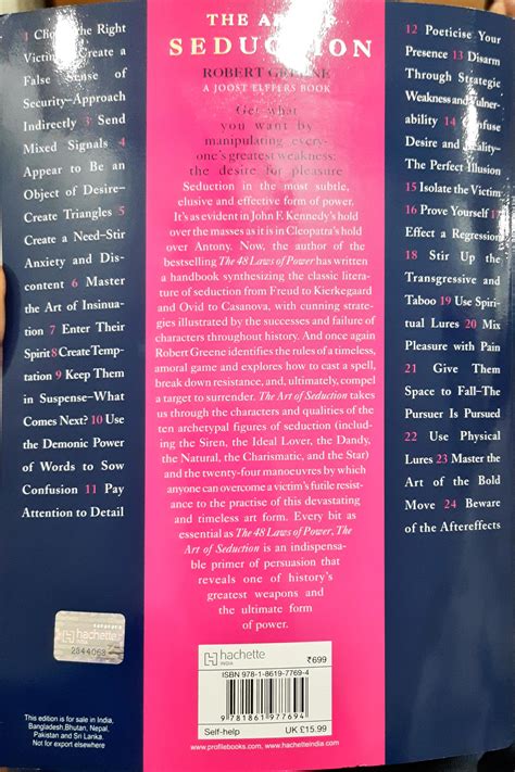 The Art Of Seduction (The Modern Machiavellian Robert Greene Book 1 ...