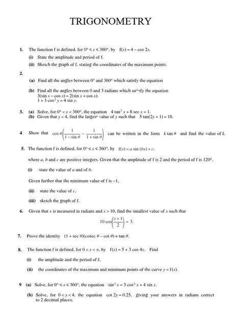 Image result for Maths Made Easy Trigonometry Answers