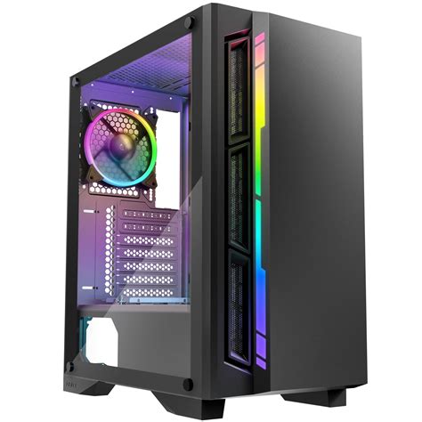 Buy Antec NX400 NX Series, Mid-Tower ATX Gaming Case, Tempered Glass ...