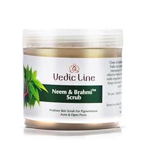 Buy Vedicline Neem & Brahmi Face Scrub Reduce Dead skin, Acne and Open ...