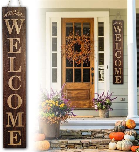 Amazon.com : Suzile 47.2 x 7.8 Inches Welcome Sign for Front Door ...