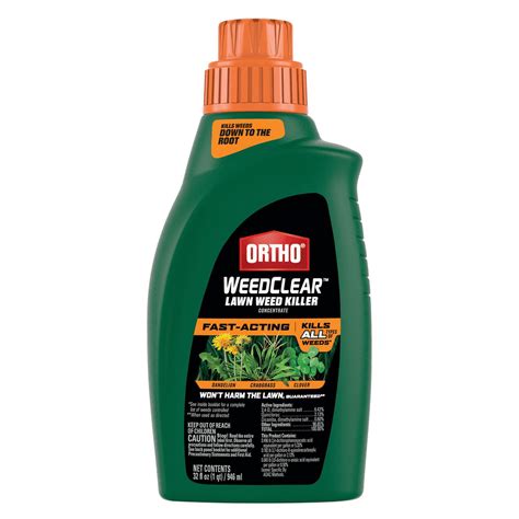 Ortho WeedClear Lawn Weed Killer Concentrate, Kills Crabgrass and ...