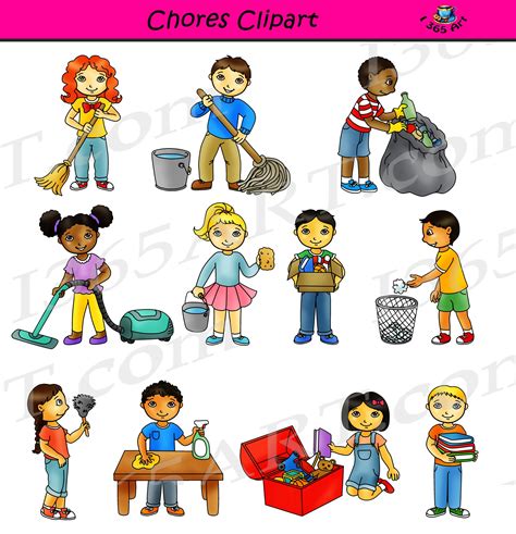 Chores Clipart - Classroom Cleaning Commercial Graphics | Clean ...