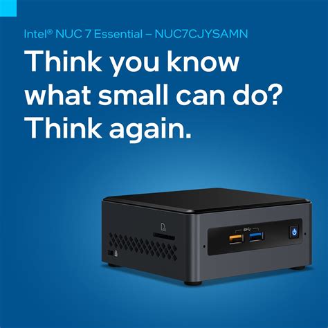 Buy Intel® NUC 7 Essential- a Mini PC with Windows® 10 – NUC7CJYSAMN ...