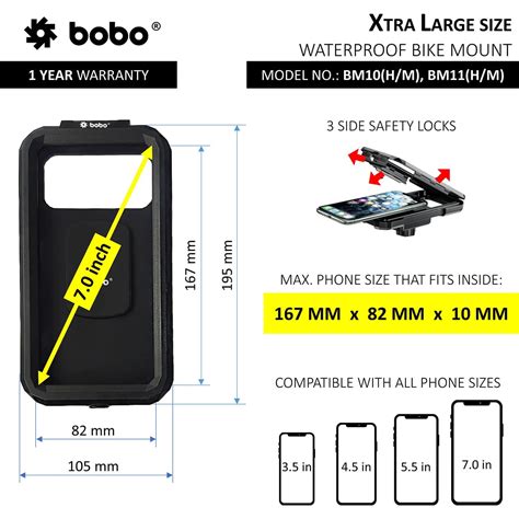 BOBO BM10 Fully Waterproof Bike Mobile Mount – V Gears