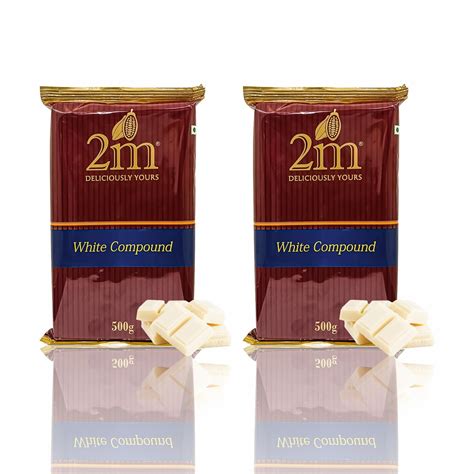 Konfiz 2M White Chocolate Compound Slab Perfect For Baking,Cake ...