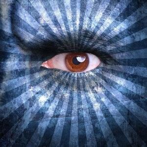 Human Face Covered With Blue Stripes Premium Poster Canvas Art ...