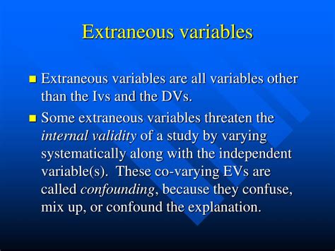Image result for Extraneous Variable