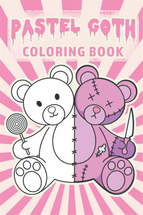 Pastel Goth Coloring Book: Japanese Pastel Goth Kawaii Aesthetic Adult ...