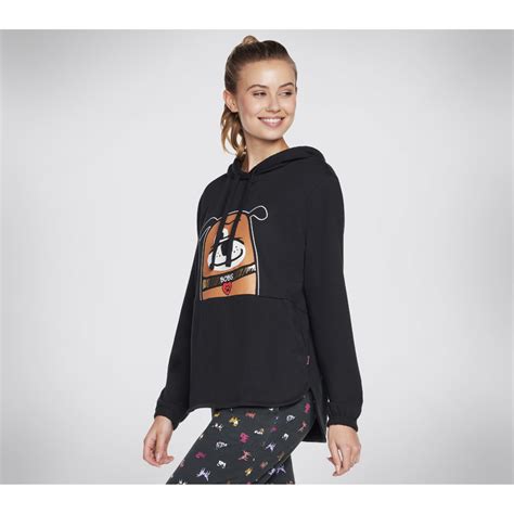 Buy SKECHERS Bobs Perfect Terry Pouch Pa Hoodies Black Online